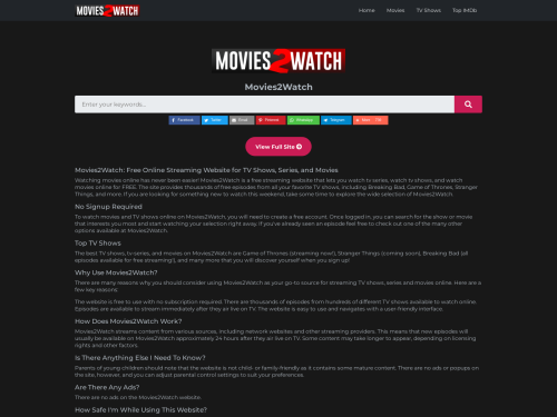title image of Movies2Watch is a...